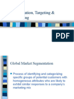 Segmentation, Targeting & Positioning