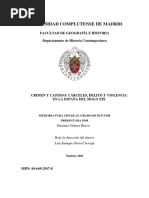 Carcel Delito y Violencia en La Espana Del Siglo Xix