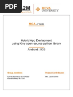 Hybrid App Devlopment Using Kivy Open-Source Python Library Android - IOS