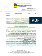 Formato de Emplazamiento A Juicio Laboral Tradicional