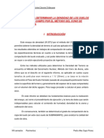 Ensayo para Determinar La Densidad de Los Suelos en El Campo Por El Método Del Cono de Arena