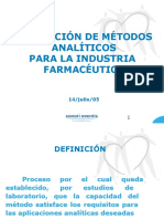 Validacion Metodos Industria Farmaceútica