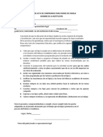 Modelo de Acta de Compromiso para Padres de Familia