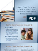 Idaho Core Teacher Standards and The Danielson Framework