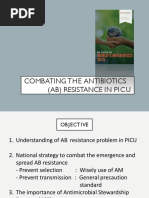 Combating The Antibiotic Resistance in PICU