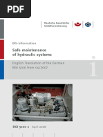 Safe Maintenance of Hydraulic Systems - BGI PDF