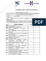 Ficha de Control de Clase Magistral. 2018