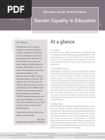 At A Glance: Gender Equality in Education