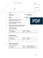 Format CV Kenaikan Pangkat Staf Akademik