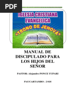 Discipulado Trono de Jehová - Pastor Alejandro Ponce Yupari