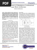 Review On Hybrid LUT/Multiplexer Combinational Logic Block Architecture