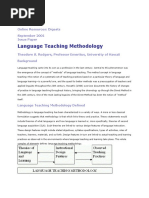 Language Teaching Methodology