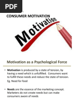 Consumer Motivation