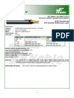 RV-K 0,6/1 KV: IEC 60502-1 and UNE 21123-4