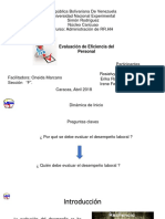 Exposición Grupo #7 Evaluación de Eficiencia Del Personal
