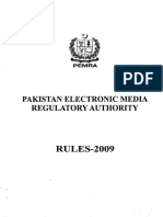 PEMRA Rules 2009 PDF