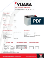 Yuasa Technical Data Sheet: Performance