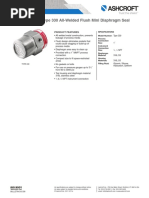 Type 330 All-Welded Flush Mini Diaphragm Seal: Product Features