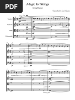 Adagio For Strings - Score and Parts