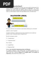 Teoría y Ejercicios Resueltos de Dilatación Lineal