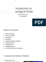 Topological Order Presentation Physics Senior Seminar