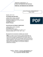 Informe de Residuos de Polvora