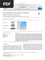 Recent Development of Novel Membranes For Desalination 2018 Desalination