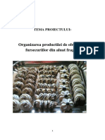 Organizarea Productiiei de Obtinere A Fursecuriilor Din Aluat Fraged