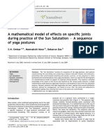 A Mathematical Model of Effects On Specific Joints During The Practice of Sun Salutation (SN, OMKAR 2011) PDF