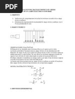 Desviacion Del Haz Electronico en Medio