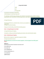 Energy Audit-SYLLABUS