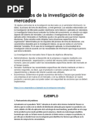 Objetivos de La Investigacion de Mercados