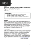 Class Handout CI123754 InfraWorks AutoCAD Civil 3D and Revit 2018 Working Together For Master Plan Design Enrique Galicia Tovar