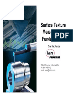 Surface Texture Measurement Fundamentals