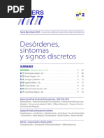 Desórdenes, Síntomas y Signos Discretos - PAPERS-7.7.7.-N°2-Español