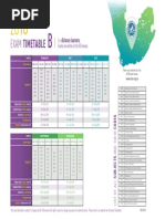 Exam Timetable: For Distance Learners