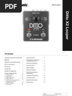 TC Ditto x2 Looper Manual Spanish