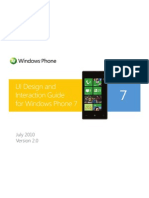 UI Design and Interaction Guide For Windows Phone 7 v2.0