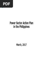 Power Sector Action Plan in The Philippines: March, 2017