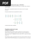 Suma de Matrices