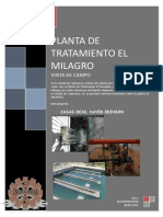 Informe de Visita Planta Tratamiento El Milagro