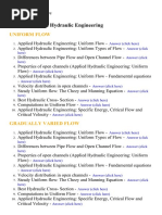 Applied Hydraulic Engineering - Lecture Notes, Study Material and Important Questions, Answers 