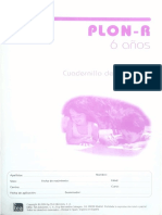 Plon R (Cuadernillo 6 Años)