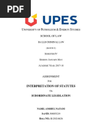 U P & E S: Interpretation of Statutes