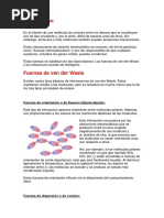 Fuerzas Intermoleculares