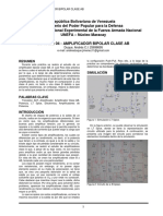 Informe 04 - Amplificador Bipolar Clase AB. Andrés Duque PDF