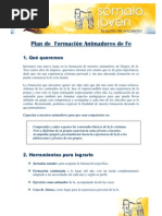 Plan Formación Animadores de Fe