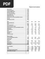 Prepare Income Statement and Balance Sheet For 5 Years