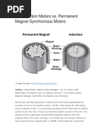 AC Induction Motors vs. Permanent Magnet Synchronous Motors