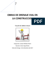 Obras de Drenaje Vial en La Construccion